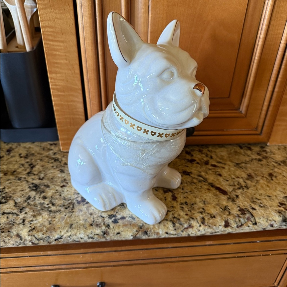 Target Cream Ceramic Dog Cookie Jar
